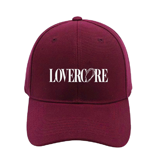 lovercore cap burgundy