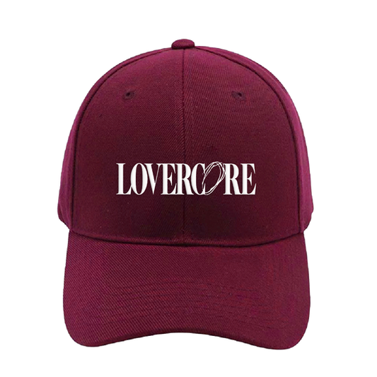 lovercore cap burgundy